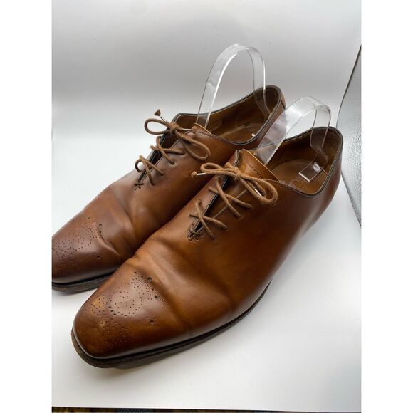 Barker black cognac brown dress shoes men’s size 11 - Picture 2 of 8